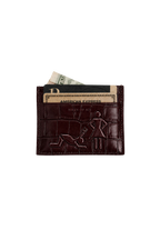 WHOS UR DADDY - Burgundy Croc